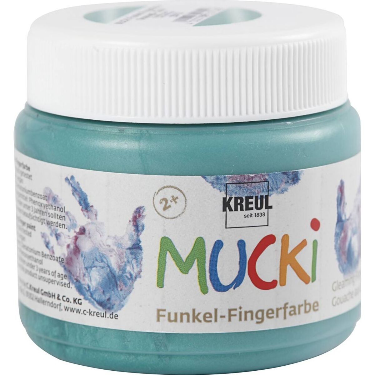 Mucki Fingermaling - Metal Grøn - 150 Ml