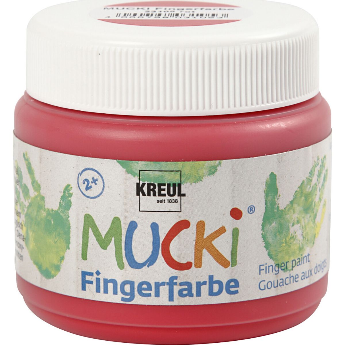 Mucki Fingermaling - Rød - 150 Ml