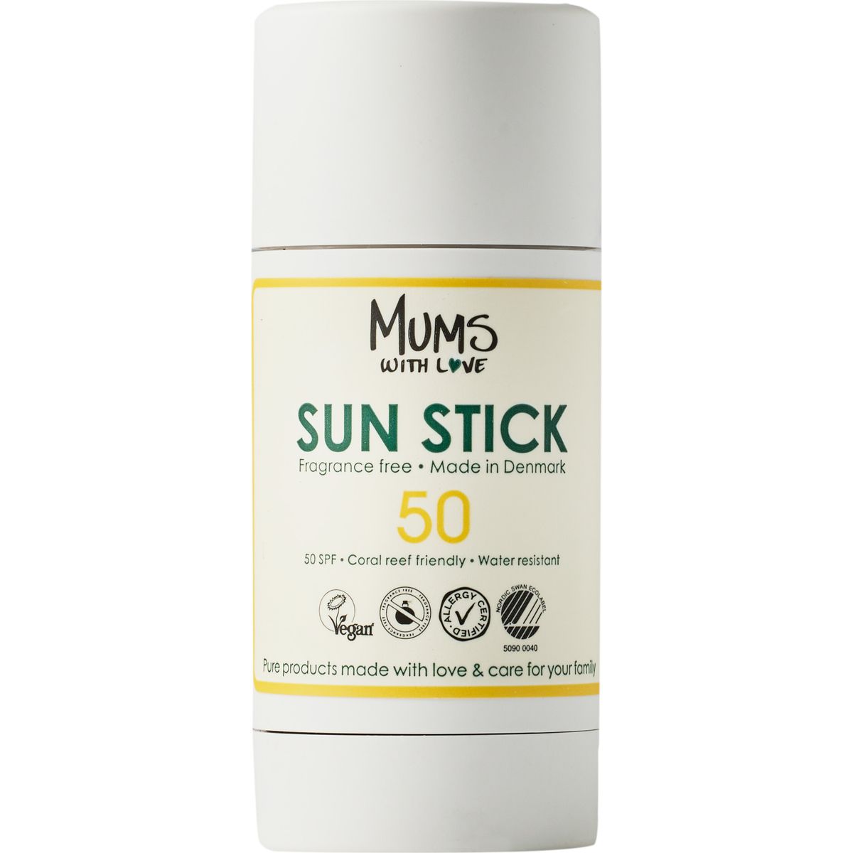 Mums With Love - Sun Stick Spf50 15 Ml - Parfumefri Og Vegansk