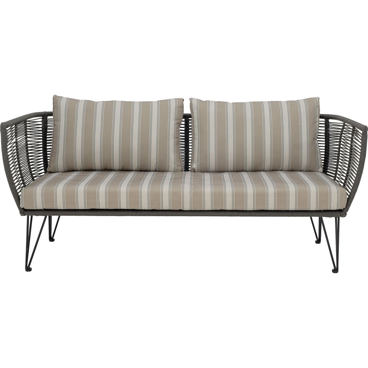 Bloomingville - Mundo Sofa - Grøn - Metal - Havesofa - Flet