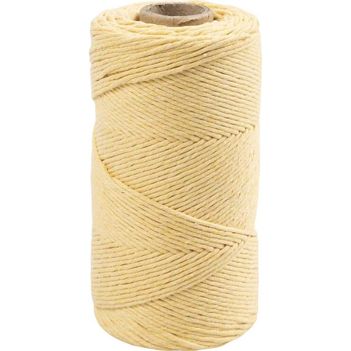 Macramé Snor - ø 2 Mm - L 198 M - Lys Gul - 330 G