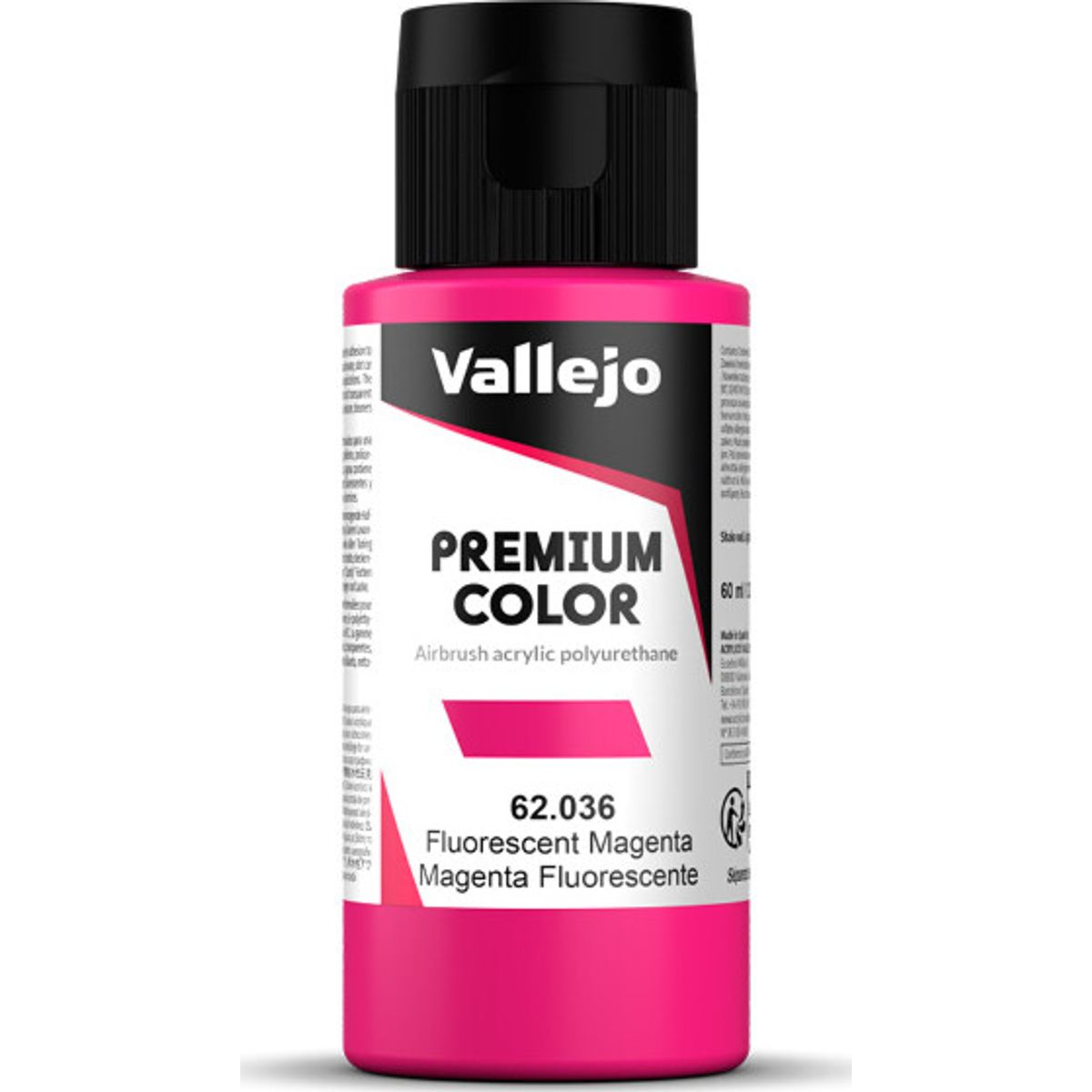 Vallejo - Premium Airbrush Maling - Magenta Fluorescent 60 Ml