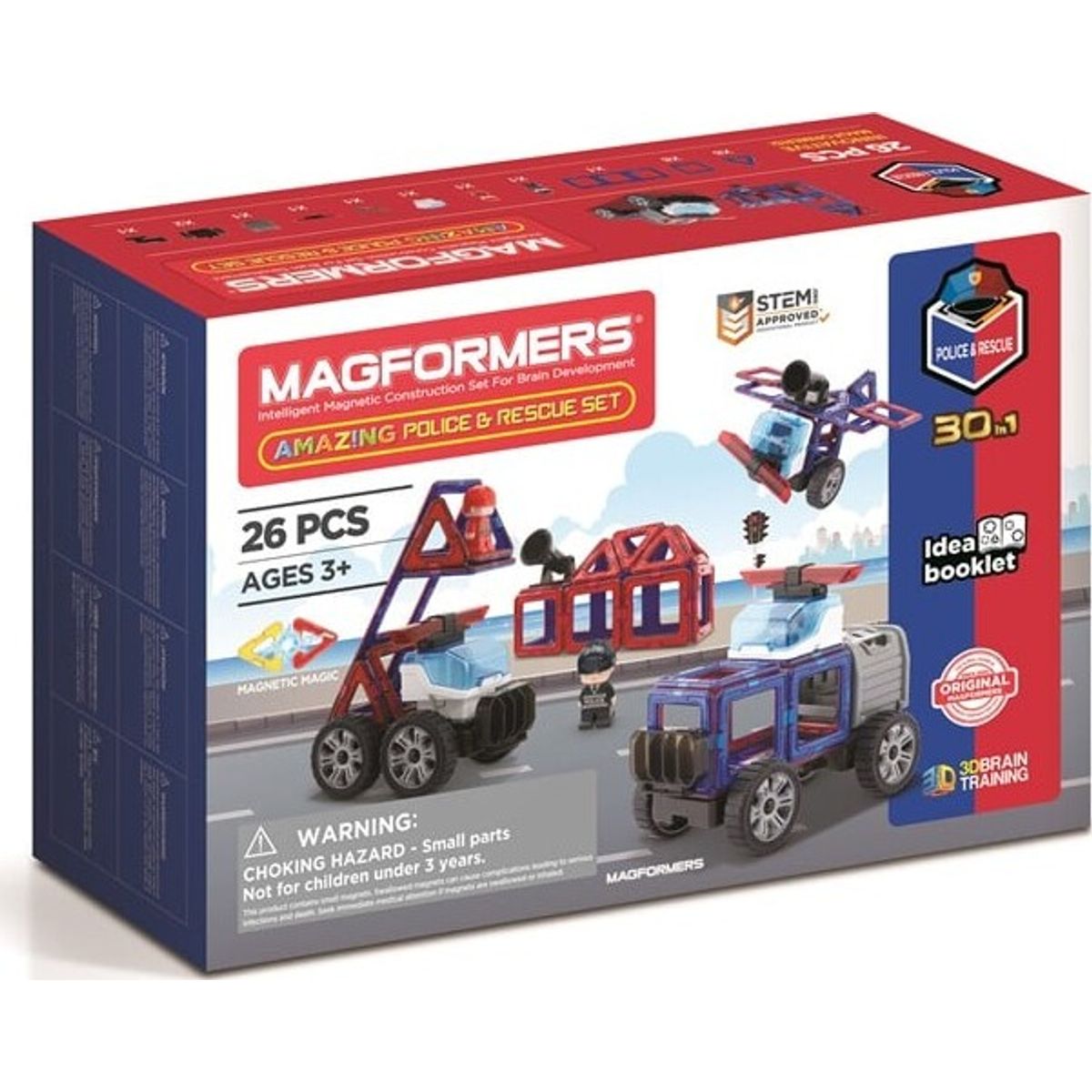 Magformers Magnetlegetøj - Amazing Police Rescue Set