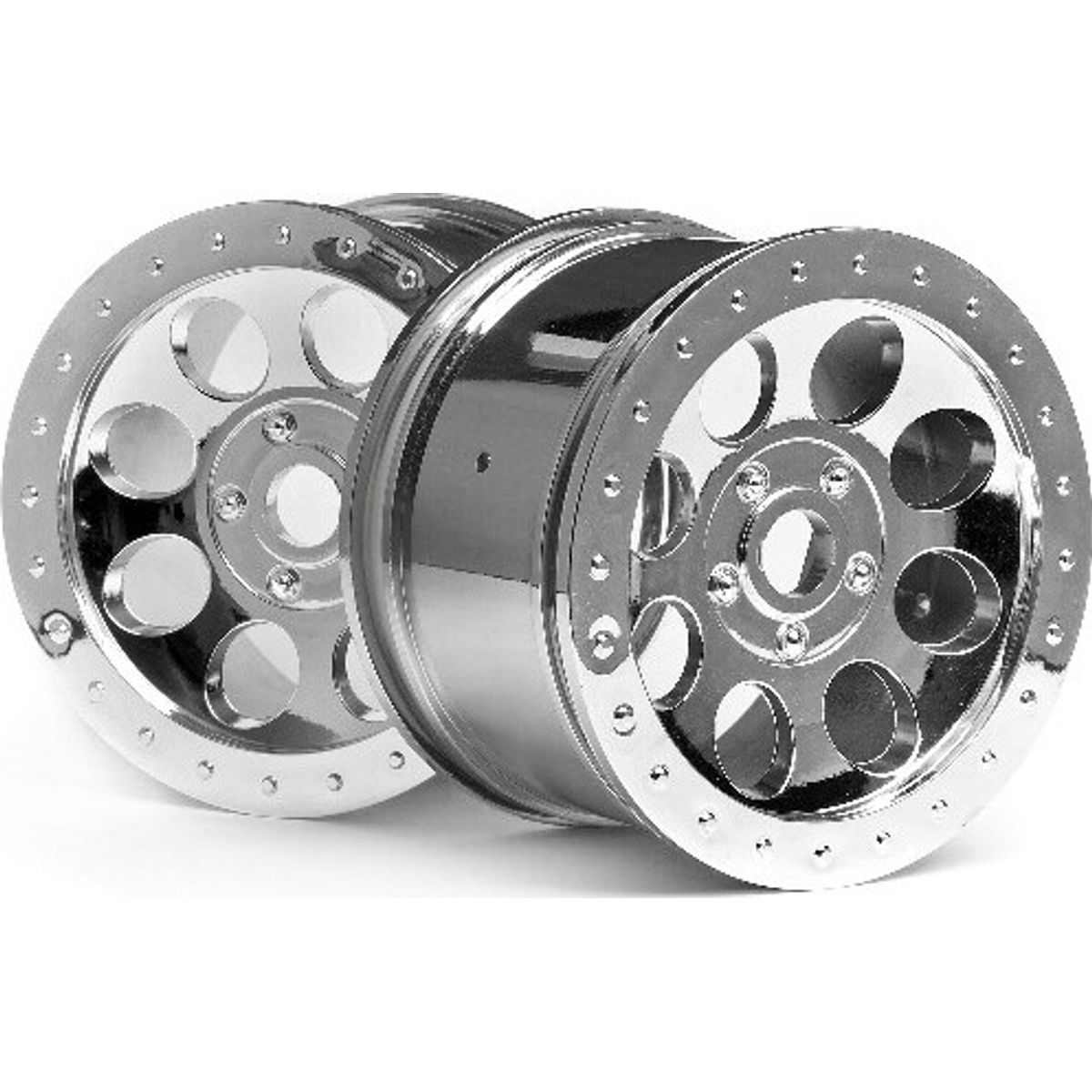 Mag-8 Wheel Chrome (83x56mm/2pcs) - Hp3187 - Hpi Racing