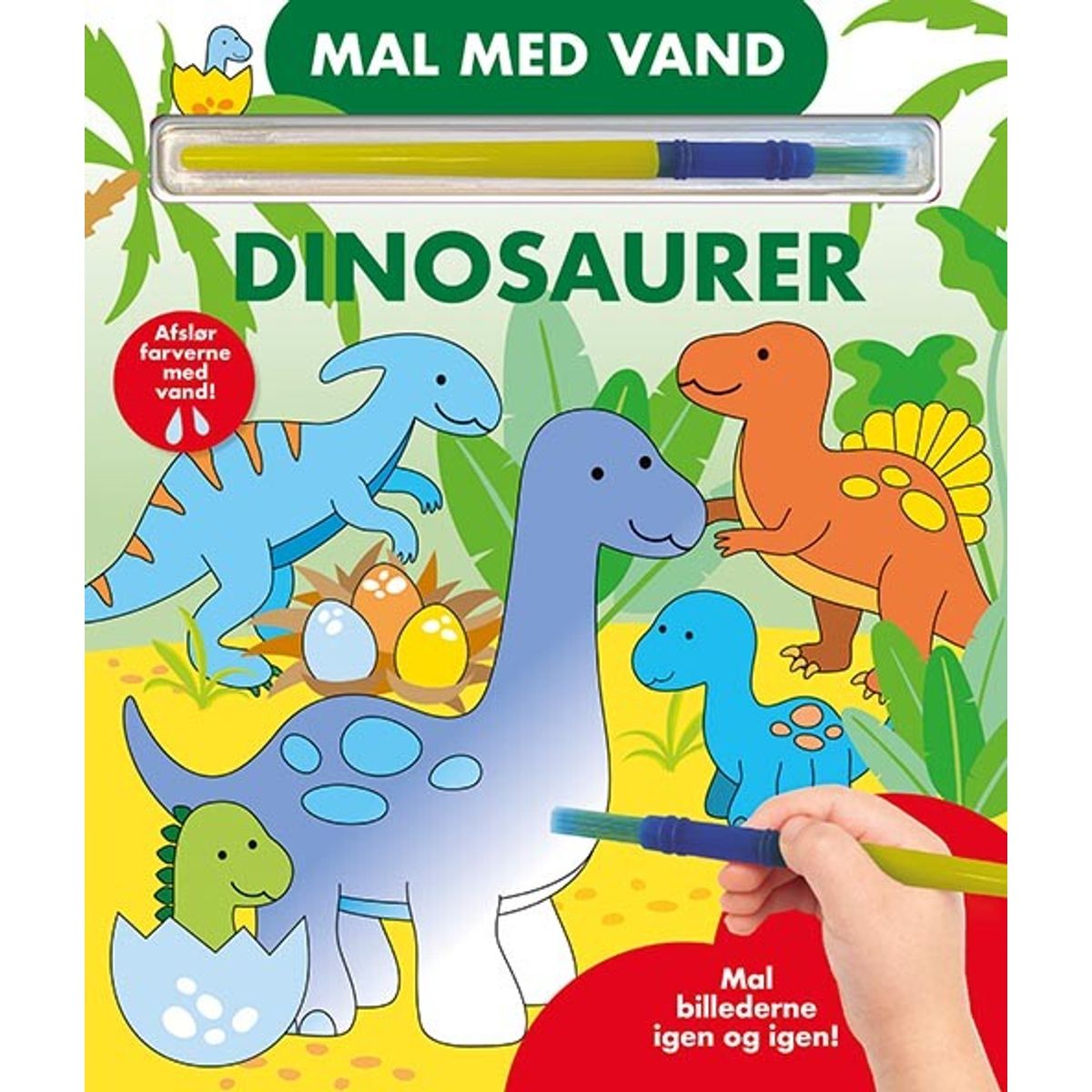 Mal Med Vand - Dinosaurer - Alvilda - Bog