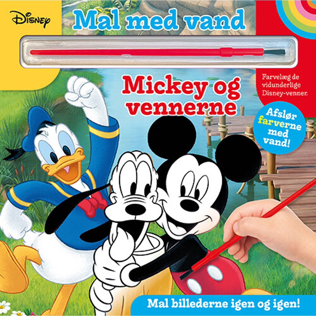 Mal Med Vand - Disney - Mickey Og Venner - Diverse - Bog