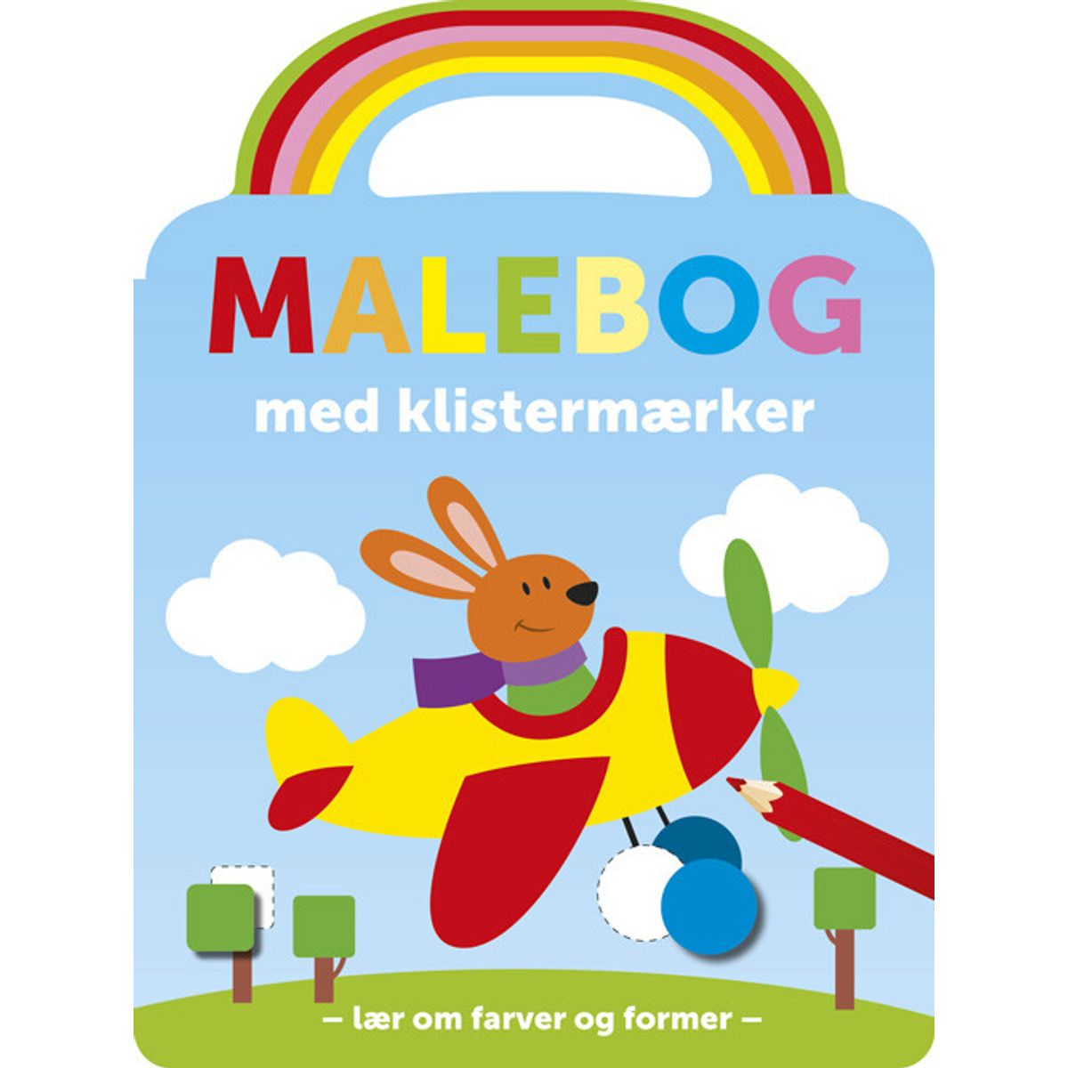 Malebog Med Klistermærker - Flyver - Bog