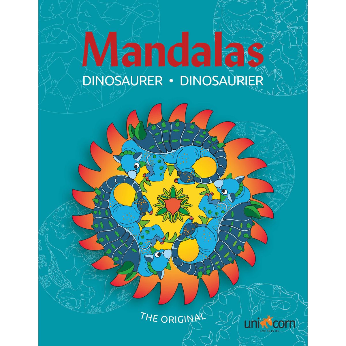 Mandalas Med Dinosaurer - Bog