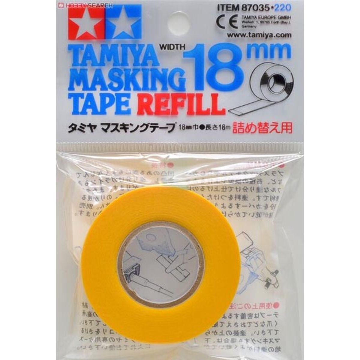 Tamiya - Masking Tape - 18 Mm - Refill - 87035