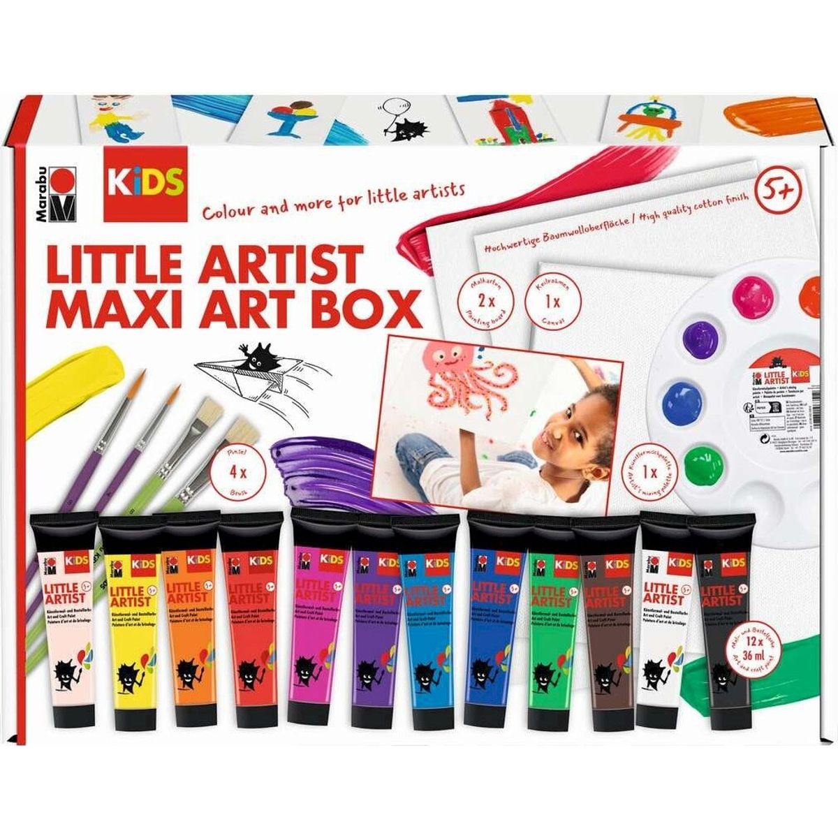 Malesæt Til Børn - Little Artist Maxi Art Box - Kids - Marabu