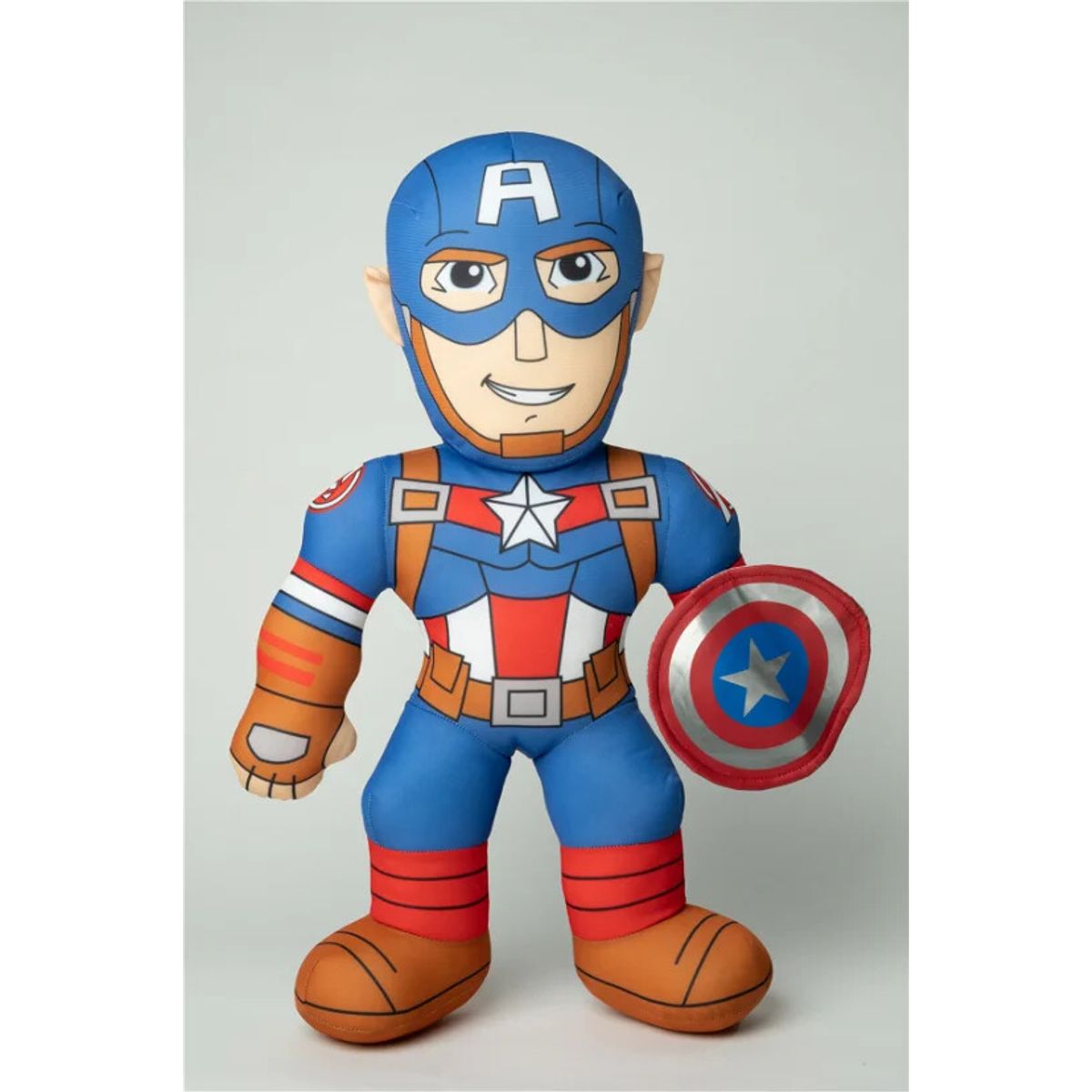 Marvel Bamse Med Lyd - Captain America - 20 Cm