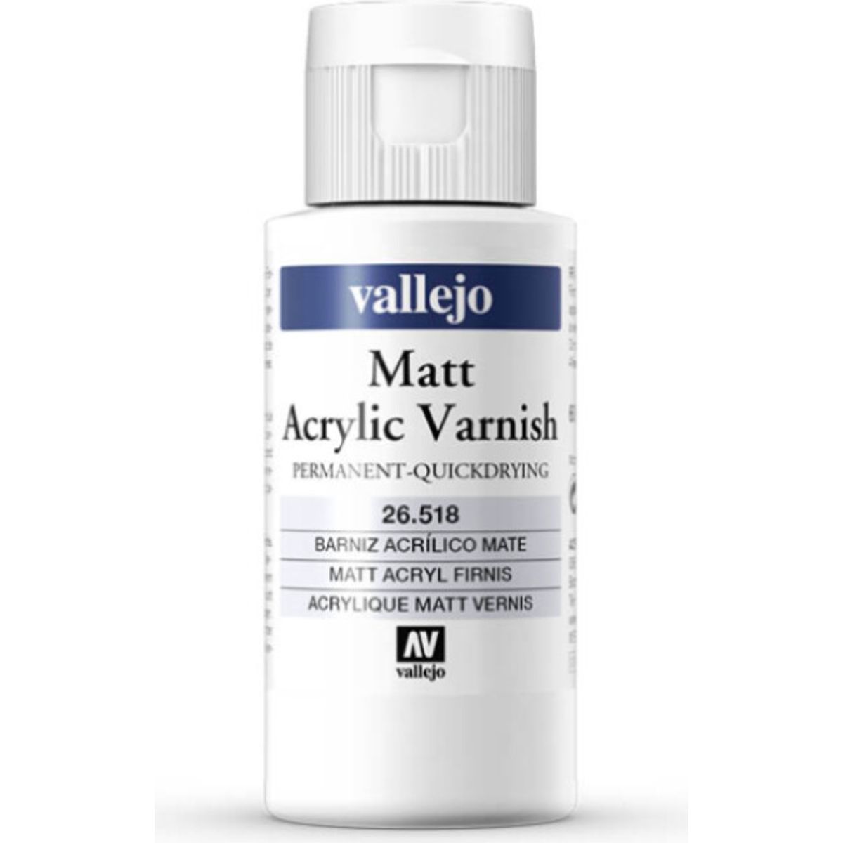 Vallejo - Matt Acrylic Varnish - Quick Drying - Mat Lak - 60 Ml - 26518