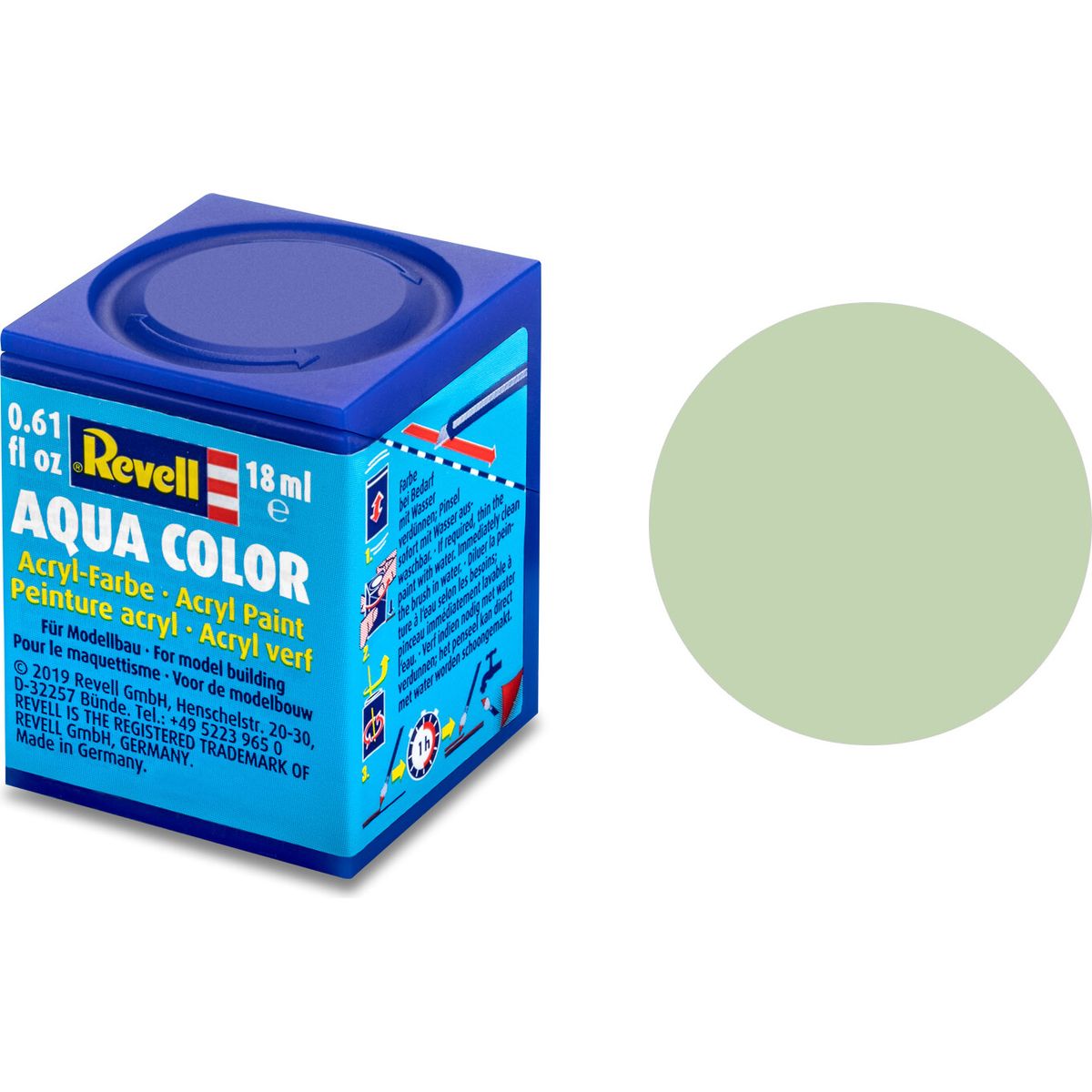 Revell - Maling - Aqua Color Matt Raf Sky Acrylic - 18 Ml - 36159