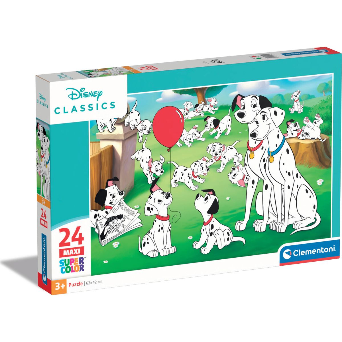 Disney Maxi Puslespil - 101 Dalmatians - Clementoni - 24 Brikker