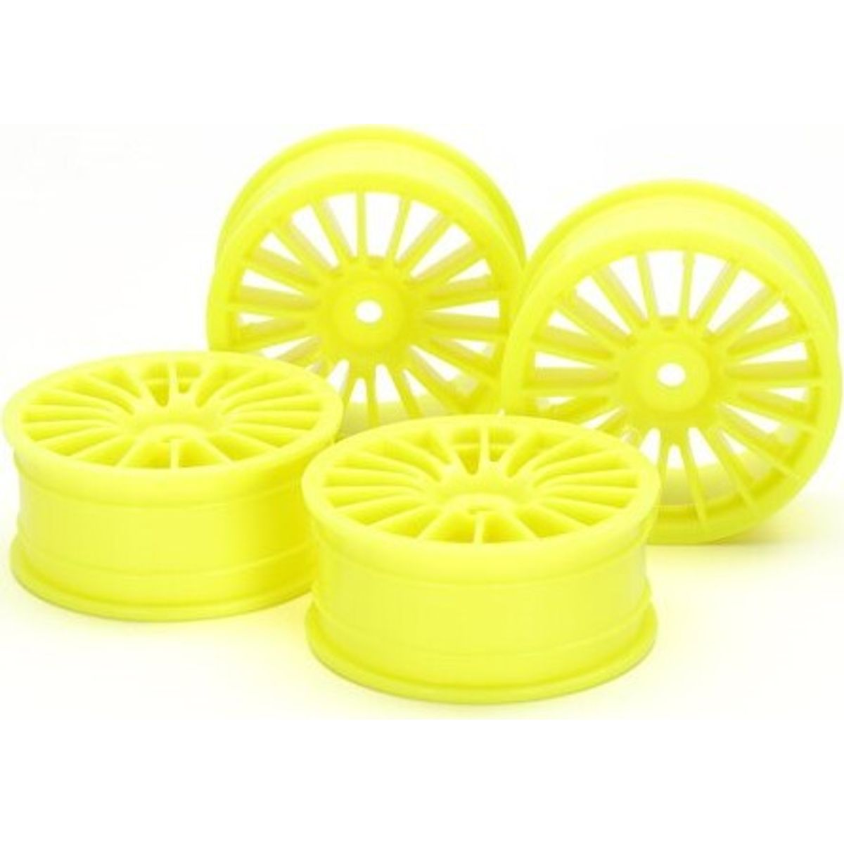 M-n 18-spoke Wheels (24mm, Offset 0) (yellow) 4pcs - 54852 - Tamiya