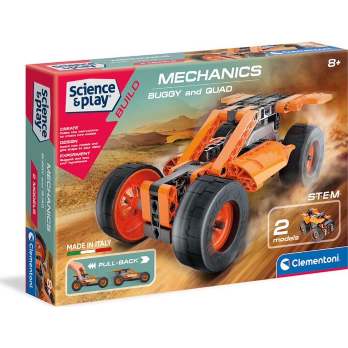 Clementoni - Science And Play Build - Mechanics - Buggy And Quad