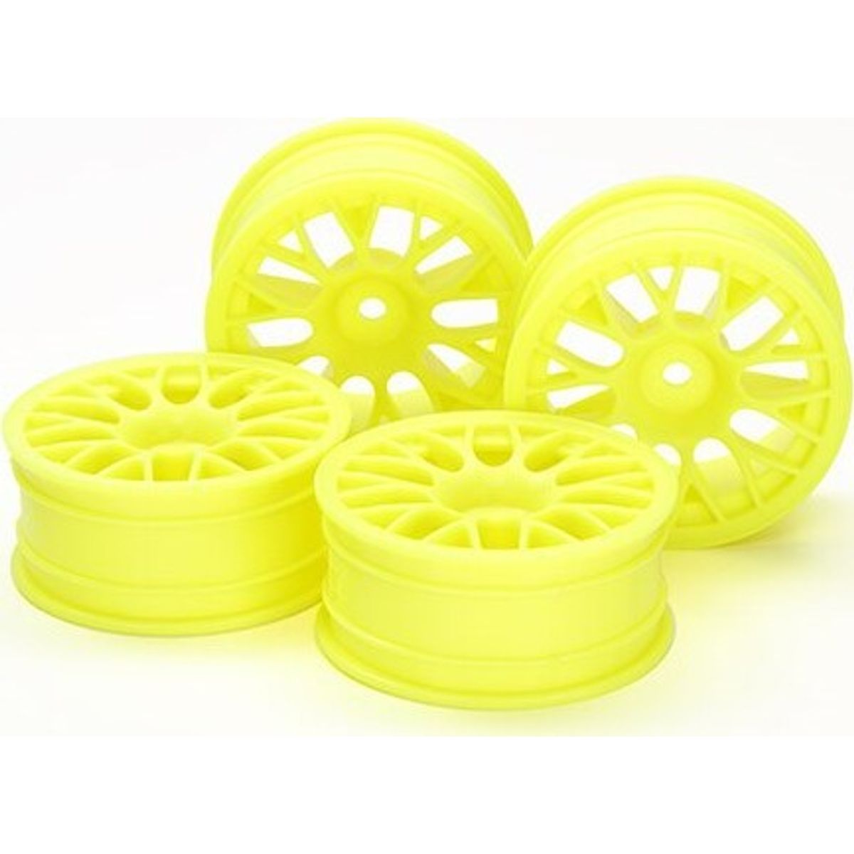 Medium-narrow Mesh Wheels (24mm, +2, Yellow) - 54850 - Tamiya