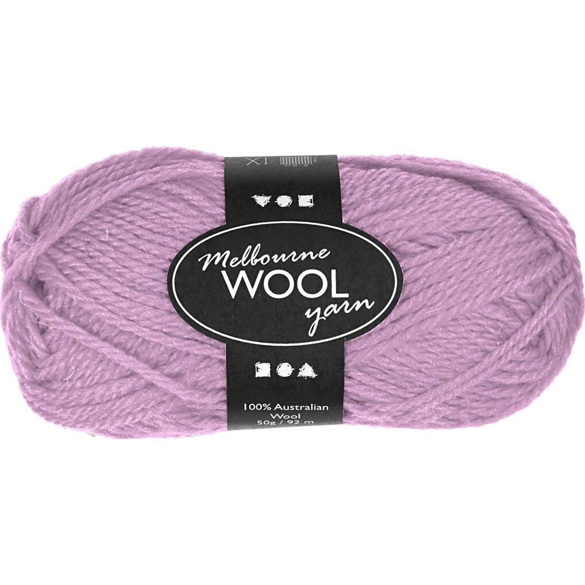 Uldgarn - Melbourne Wool - L 92 M - Rosa - 50 G