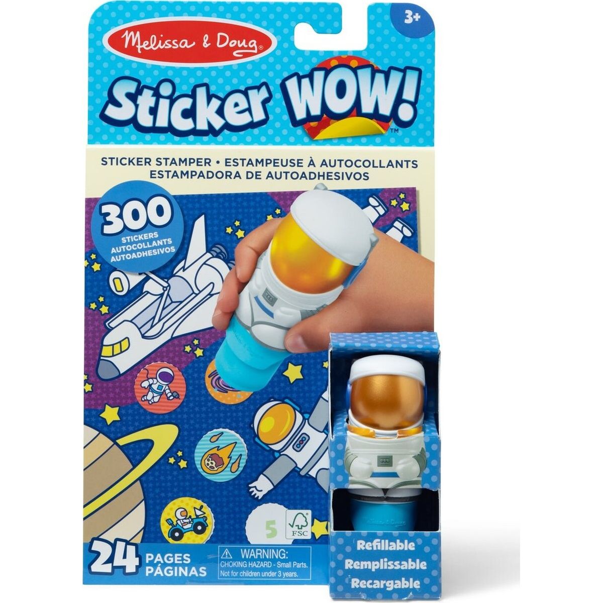 Melissa & Doug - Sticker Wow Klistermærkebog - Astronaut