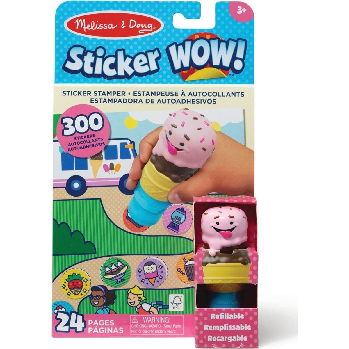 Melissa & Doug - Klistermærker Wow Isvaffel