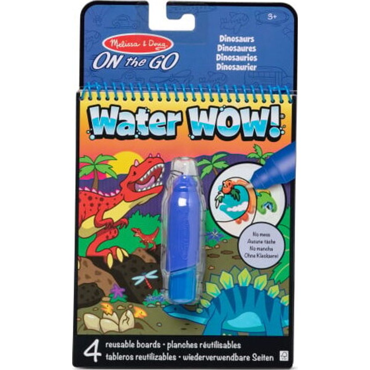 Melissa & Doug - Water Wow Malebog Med Vand - Dinosaurer