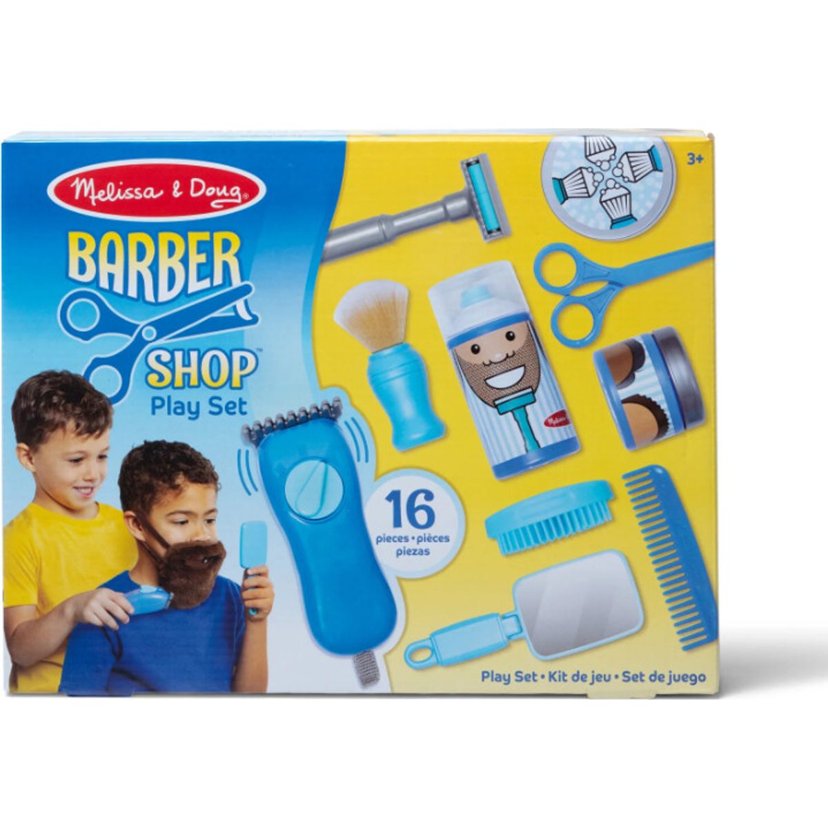 Melissa & Doug - Barberings Legesæt Til Børn - 16 Dele