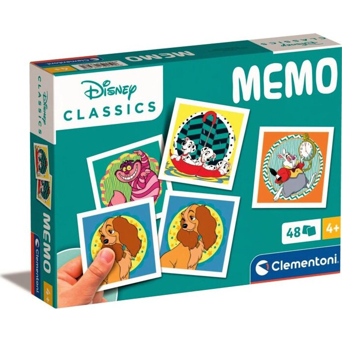 Clementoni Memo Pocket - Disney Classics Vendespil - 48 Kort