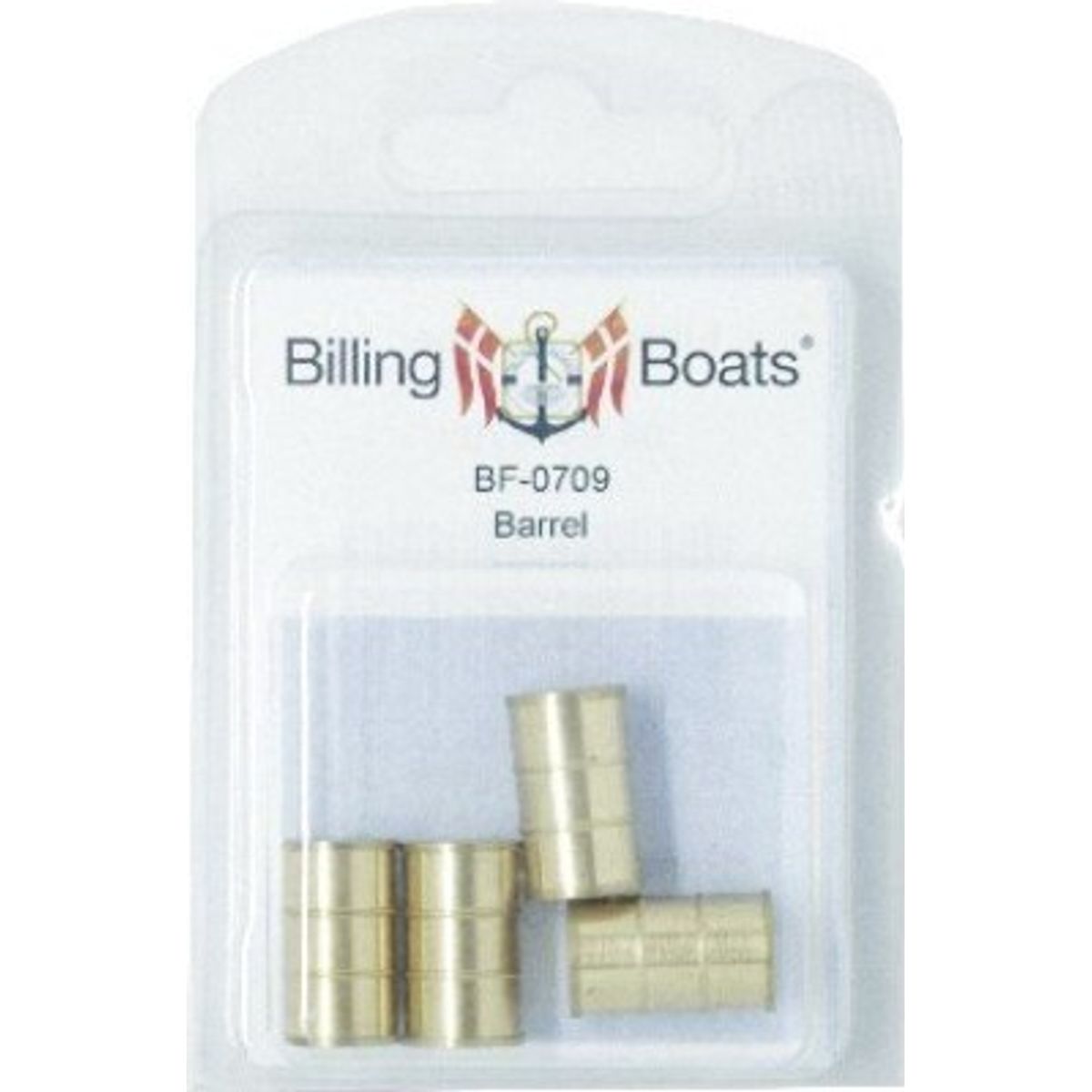 Billing Boats Fittings - Tønder I Messing - 4 Stk