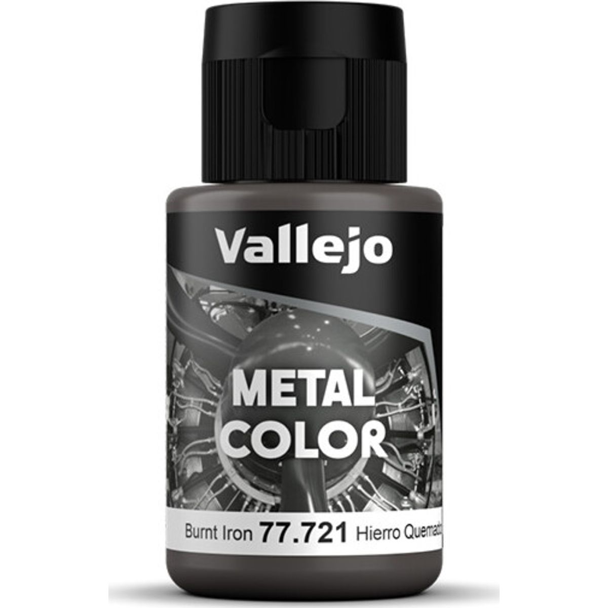 Vallejo - Metal Color Airbrush Maling - Burnt Iron 32 Ml