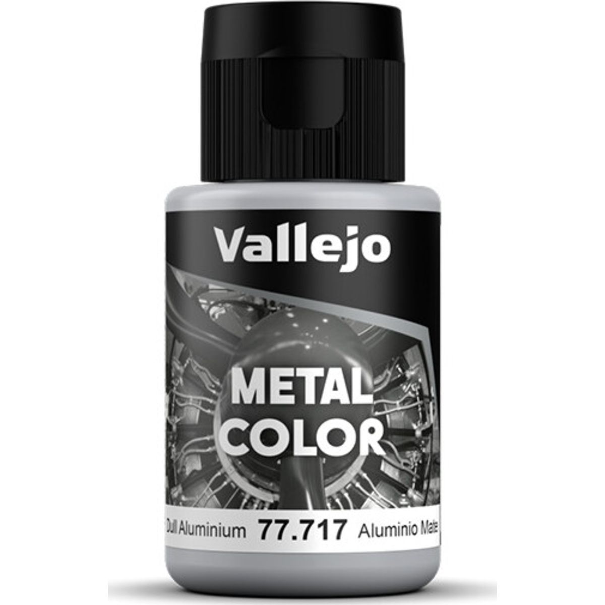 Vallejo - Metal Color Airbrush Maling - Dull Aluminium 32 Ml