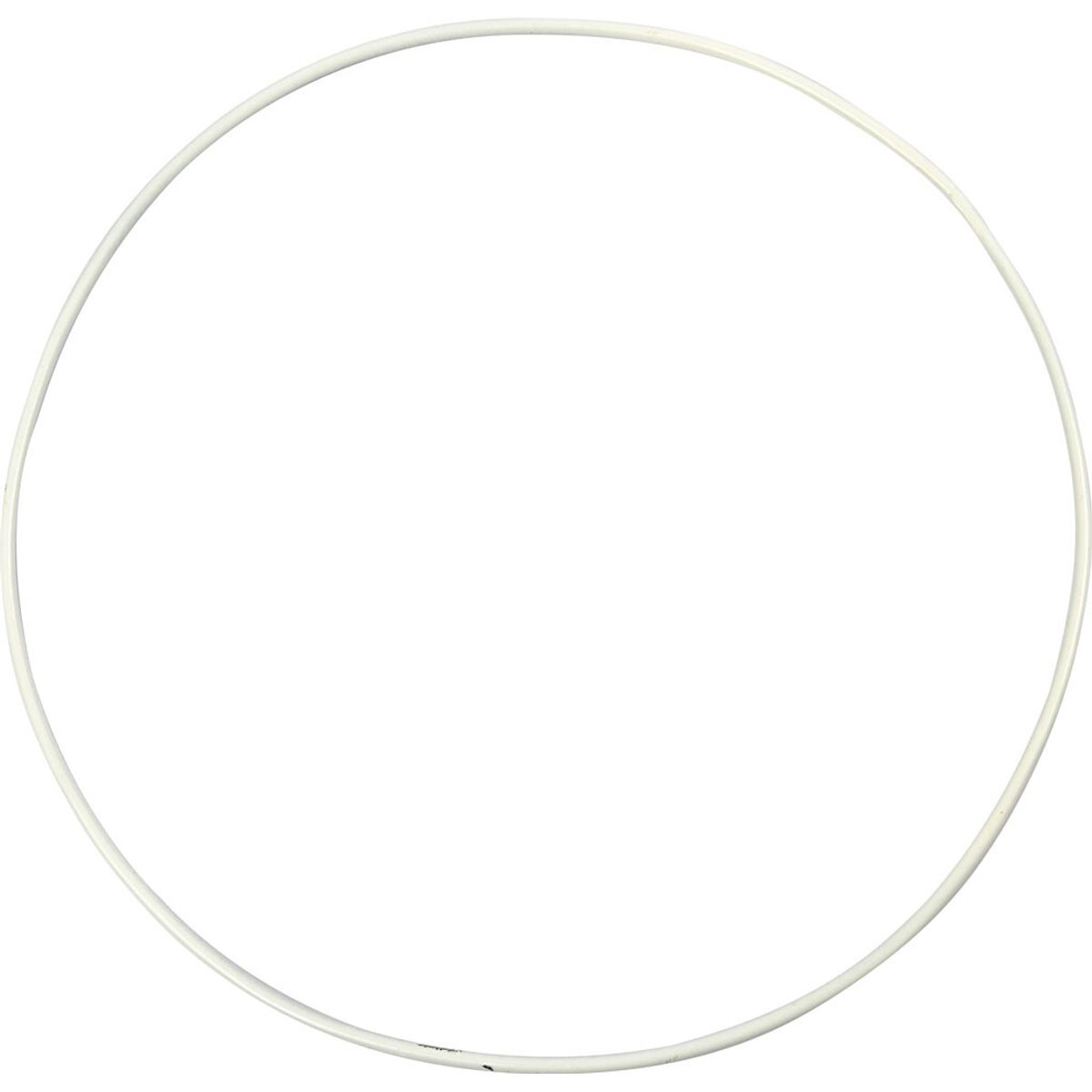 Metalring - ø 20 Cm - Tykkelse 3 Mm - Hvid - 5 Stk.