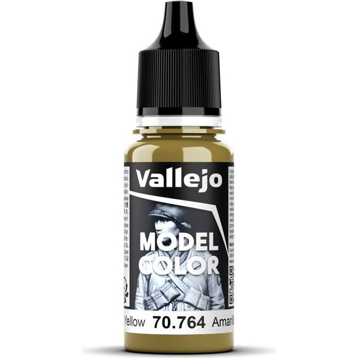 Vallejo - Model Color - Military Yellow Mat - 18 Ml - 70764