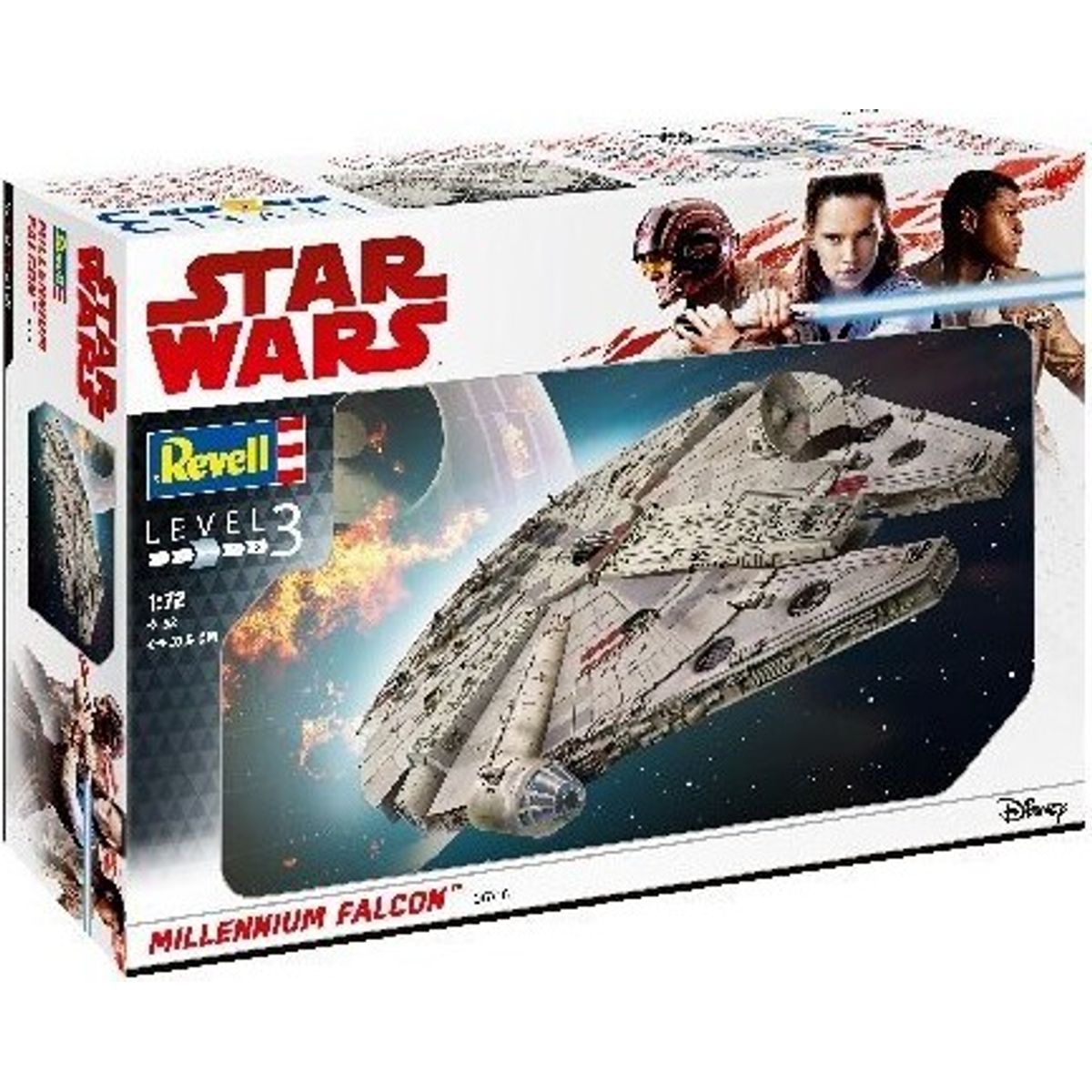 Revell - Millennium Falcon Modelrumskib - 1:72 - Level 3 - 06718