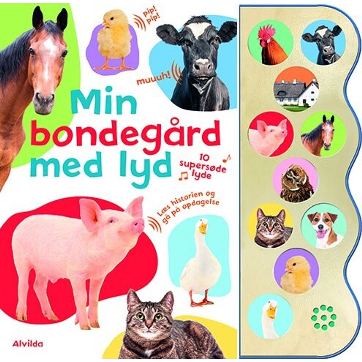 Min Bondegård Med Lyd - Med 10 Supersøde Lyde - Alvilda - Bog