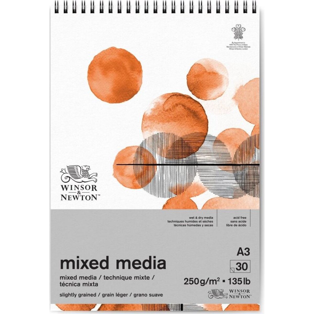 Mixed Media Pad - Skitsebog - A3 - 30 Sider - Winsor & Newton