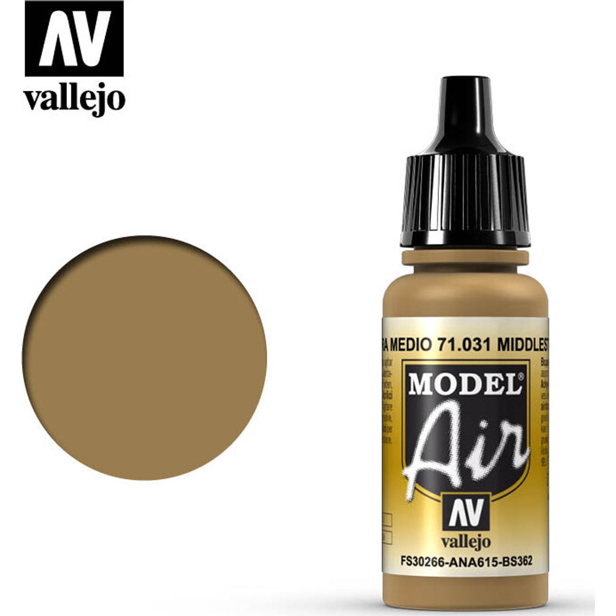 Vallejo - Model Air - Middlestone Mat - 17 Ml - 71031