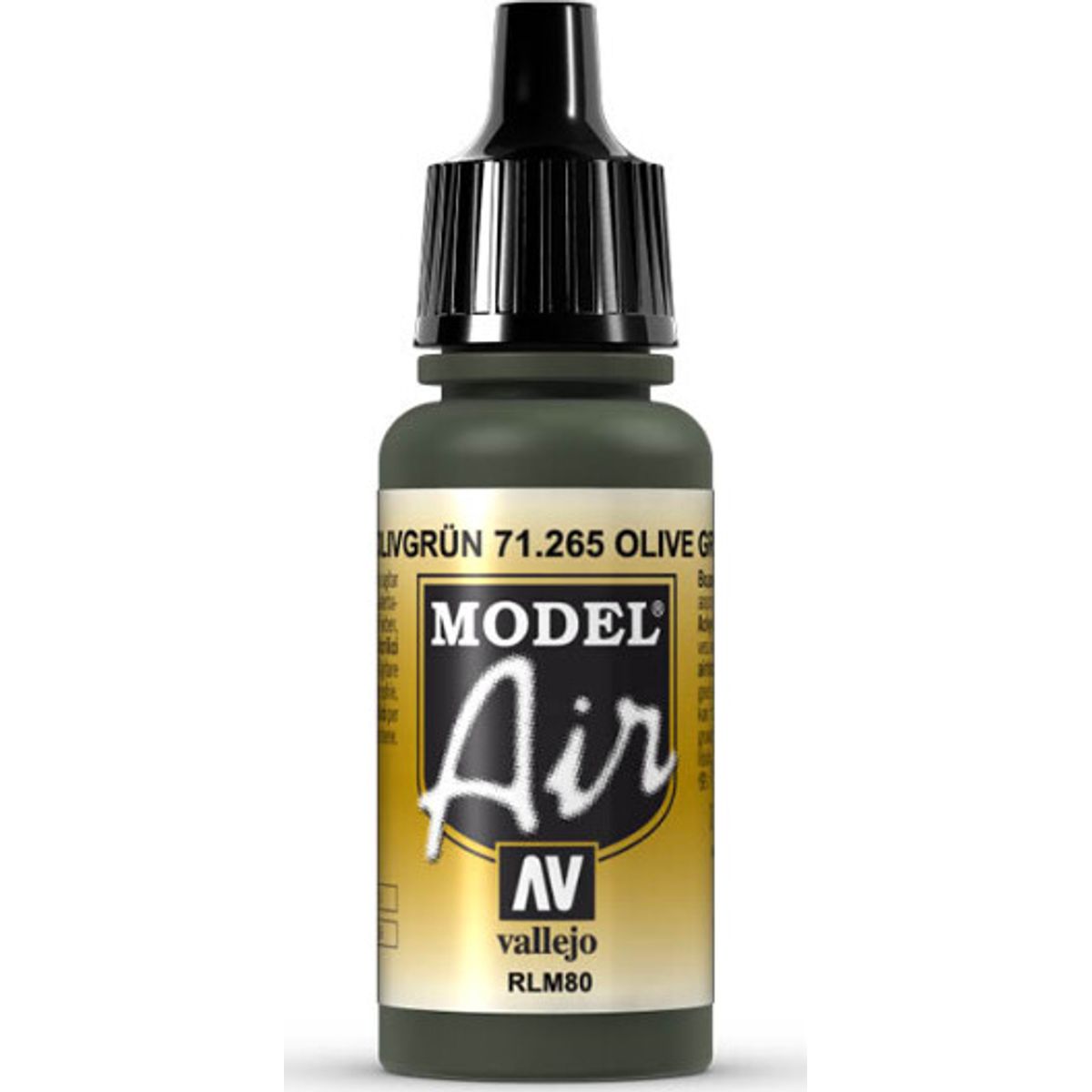 Vallejo - Model Air - Olive Green Rlm80 Mat - 17 Ml - 71265