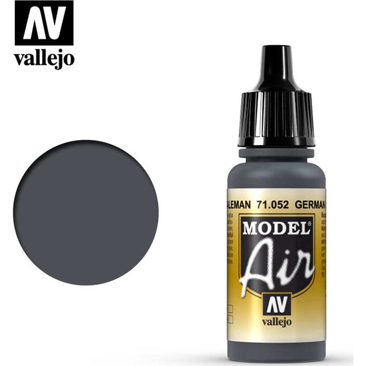 Vallejo - Model Air - Anthracite Grey Mat - 17 Ml - 71052