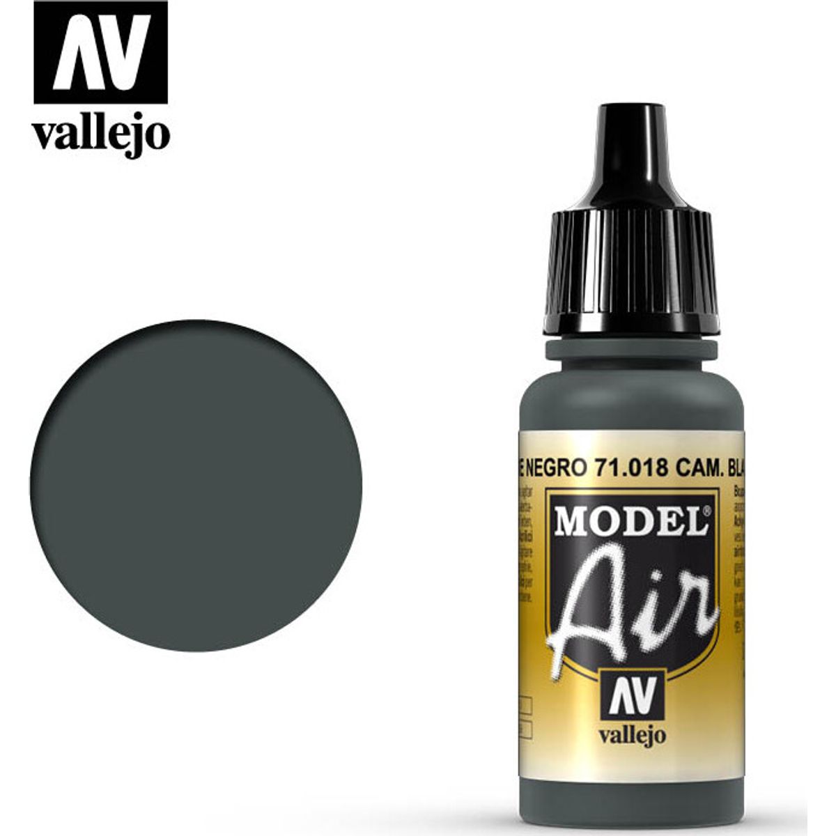 Vallejo - Model Air - Black Green Mat - 17 Ml - 71018