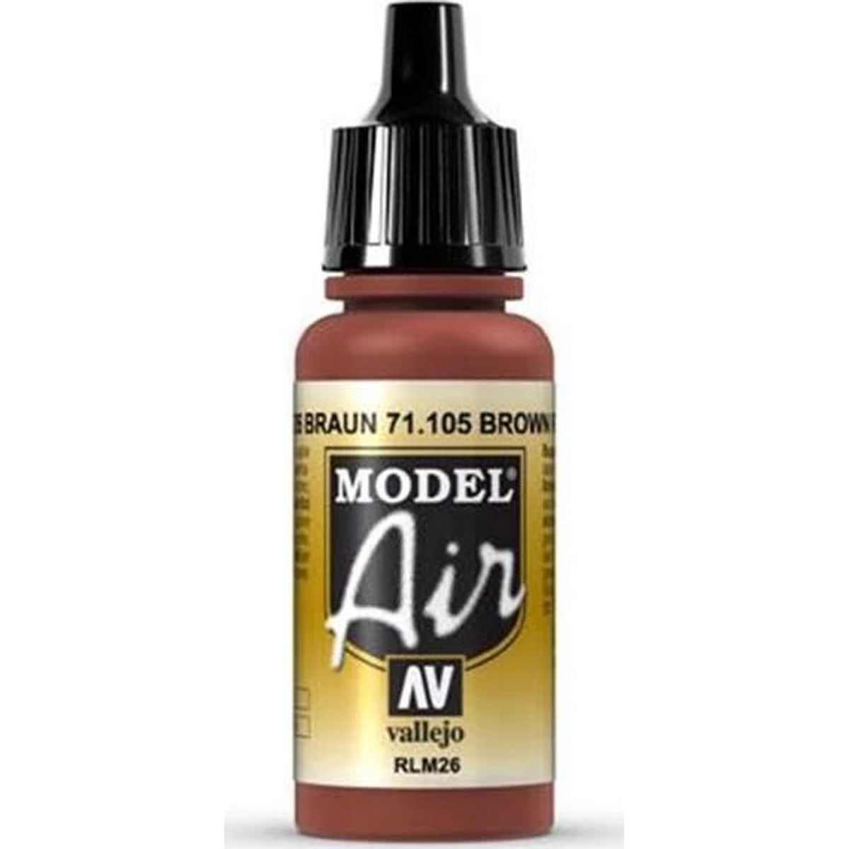 Vallejo - Model Air - Brown Rlm26 Mat - 17 Ml - 71105