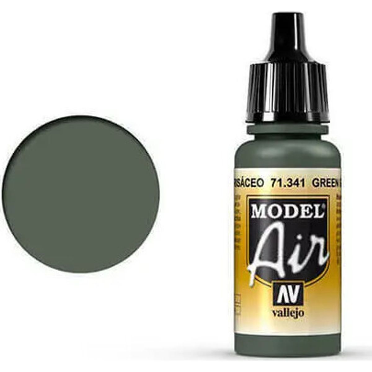 Vallejo - Model Air - Green Grey Mat - 17 Ml - 71341