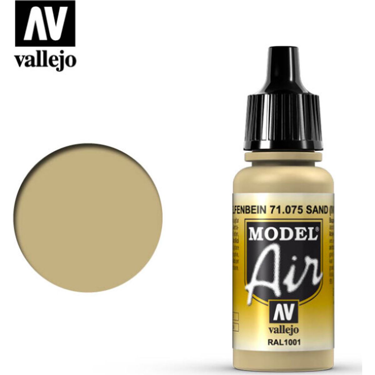 Vallejo - Model Air - Ivory Ral1001 Mat - 17 Ml - 71075