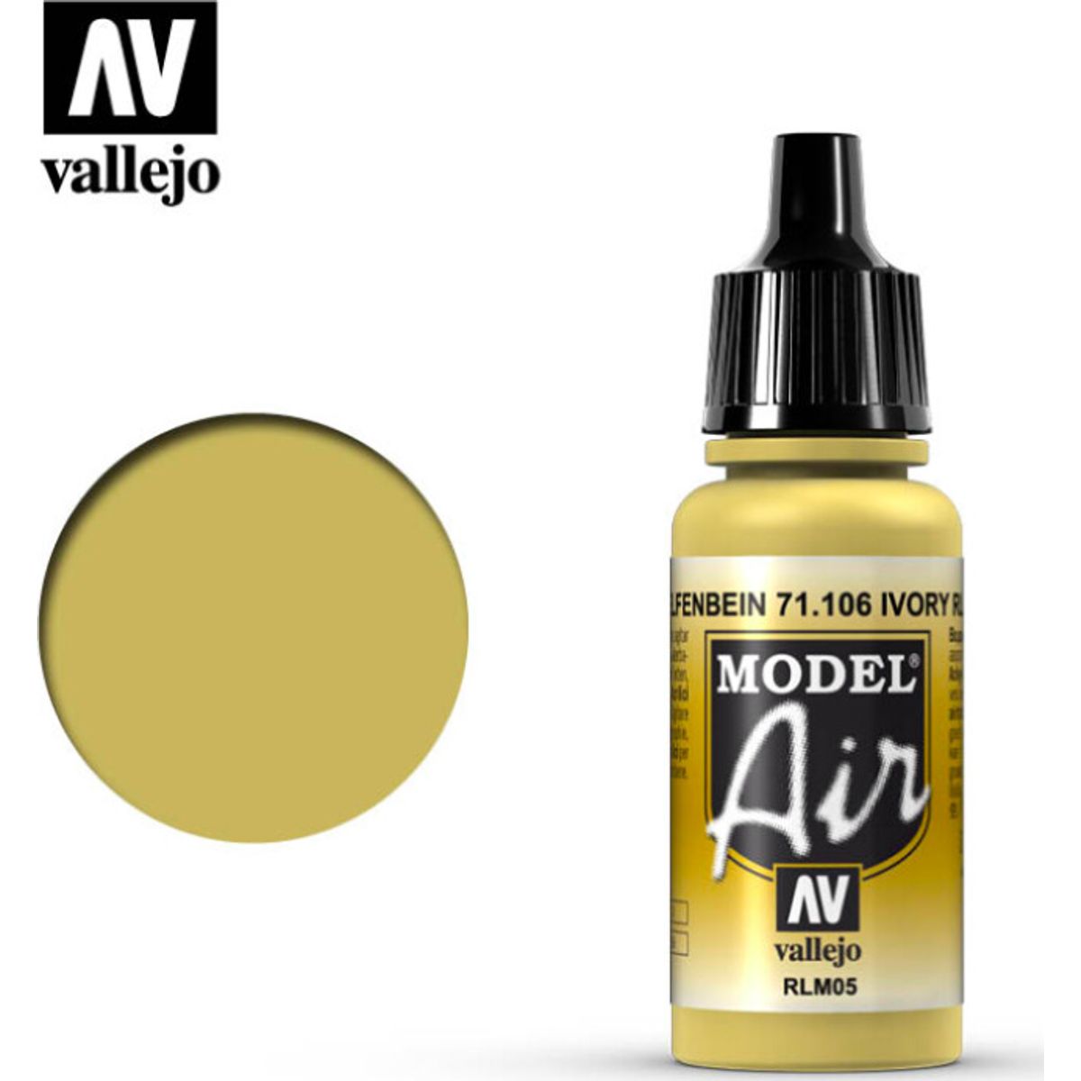 Vallejo - Model Air - Ivory Rlm05 Mat - 17 Ml - 71106