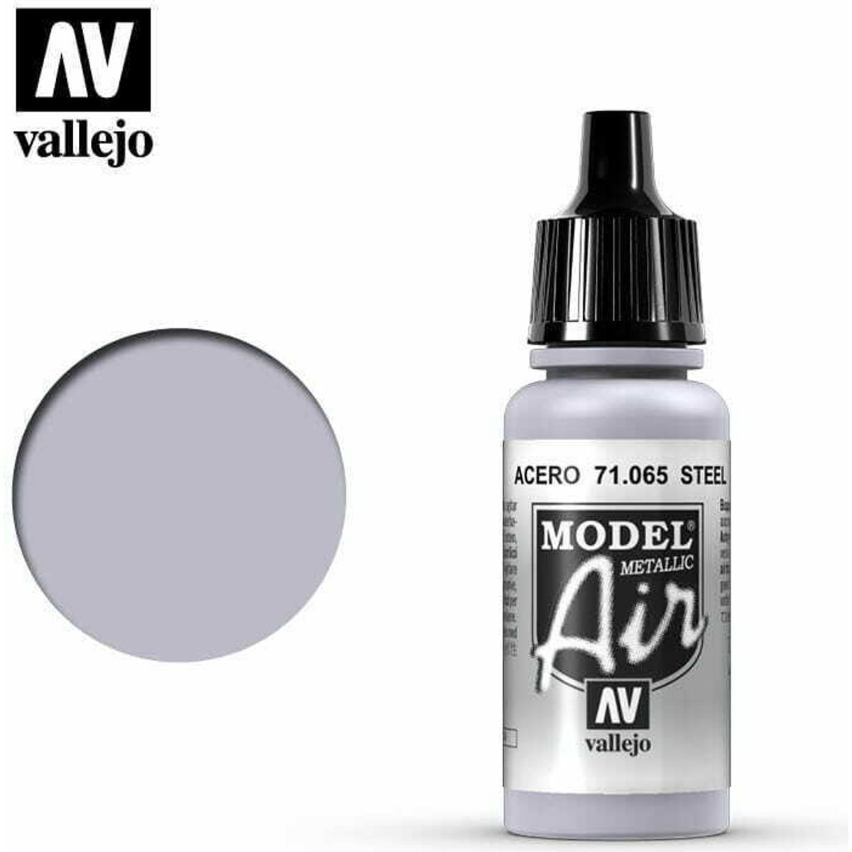 Vallejo - Model Air - Steel Metallic - 17 Ml - 71065