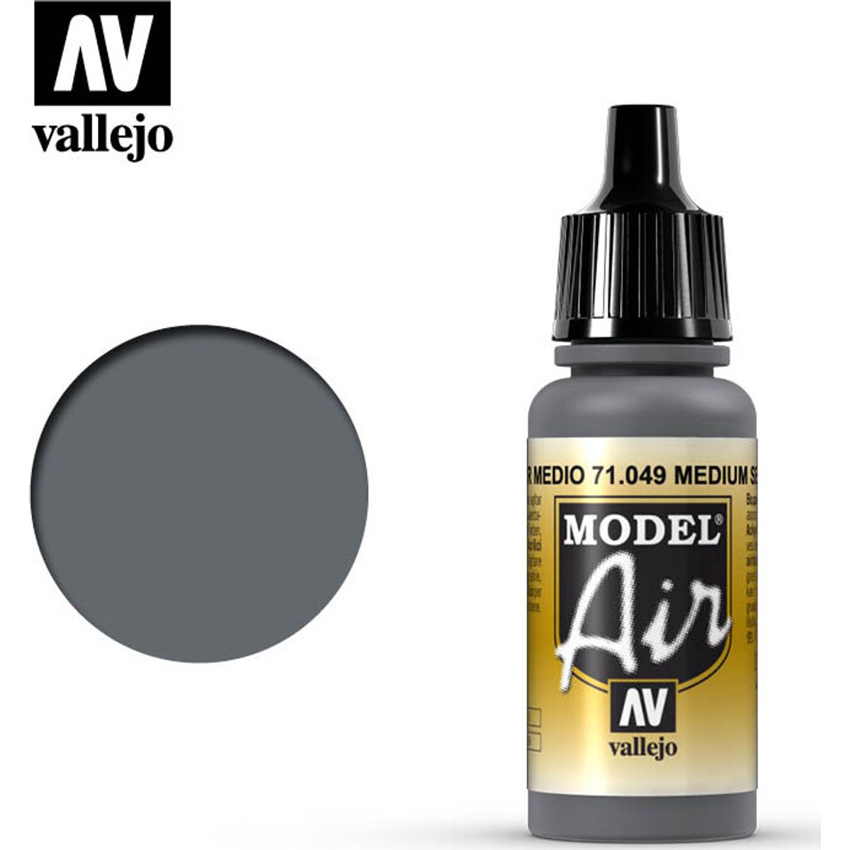 Vallejo - Model Air - Sea Grey Mat - 17 Ml - 71049