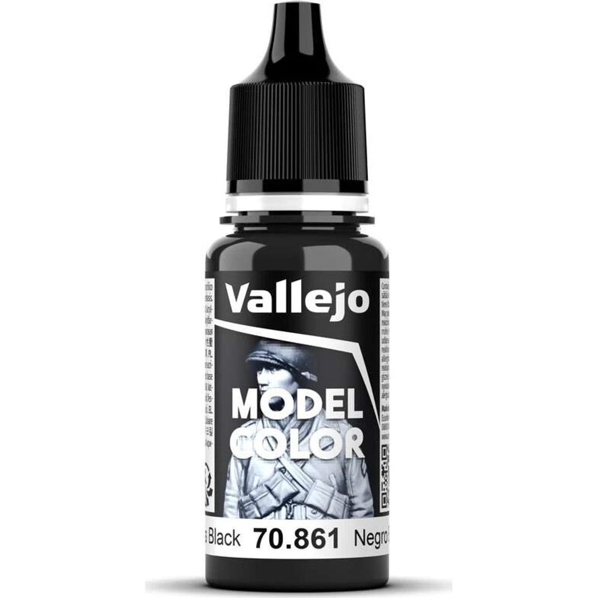 Vallejo - Model Color - Gloss Black - 17-18 Ml - 70861