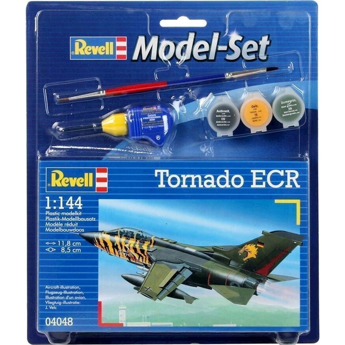 Revell - Tornado Ecr Fly Byggesæt Inkl. Maling - 1:144 - 64048