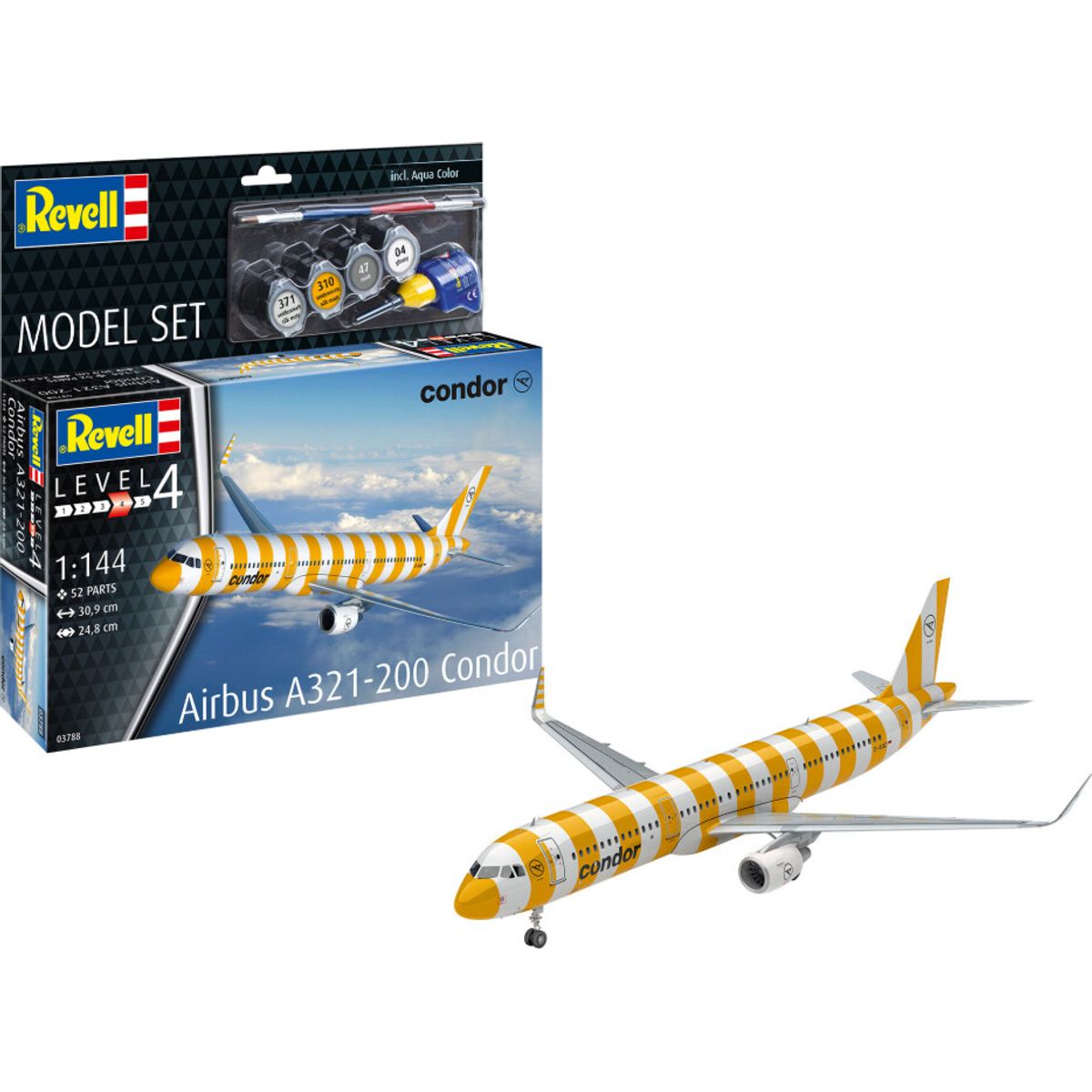 Revell - Airbus A321-200 Condor Fly Byggesæt - 1:144 - 63788