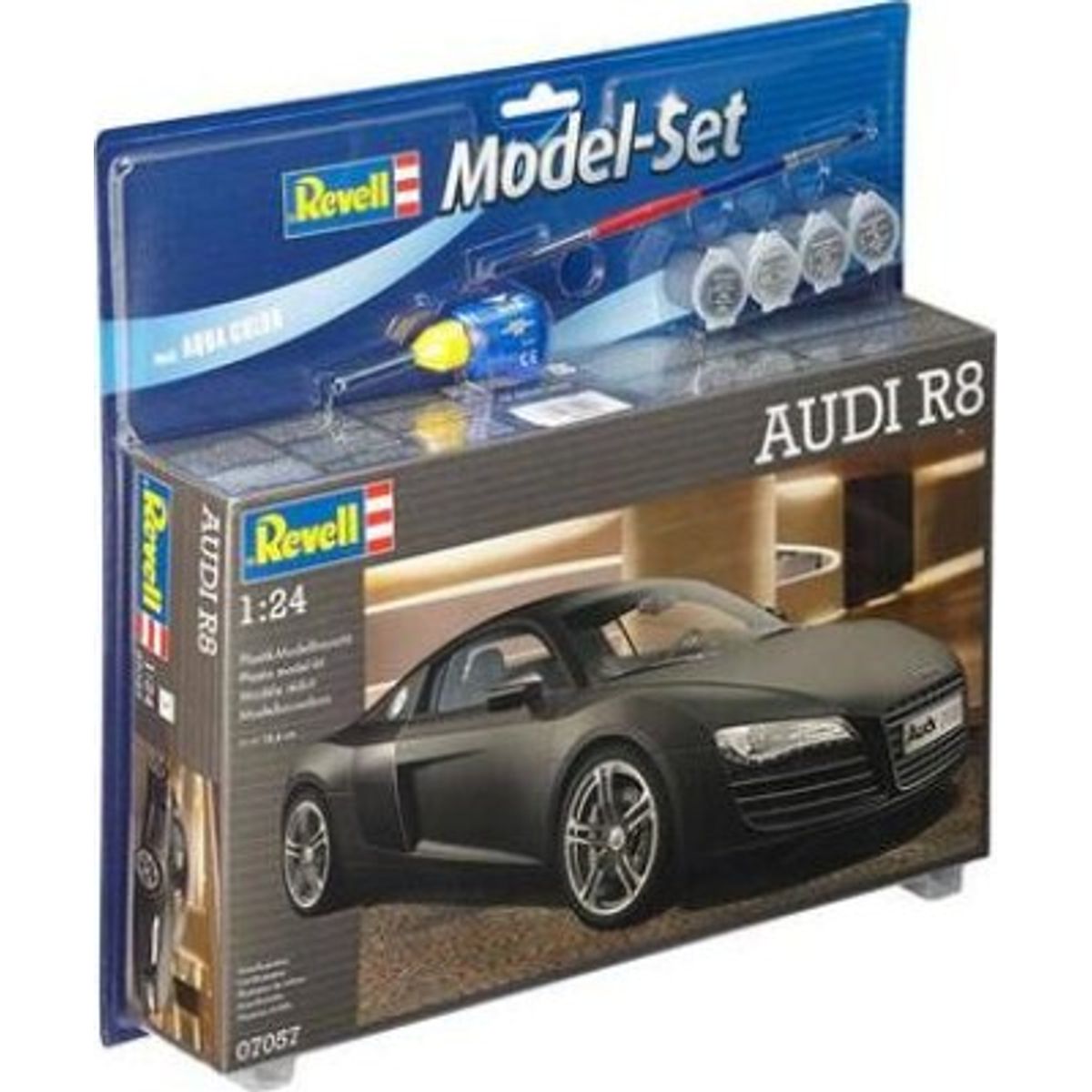 Revell - Audi R8 Model Bil Byggesæt Inkl. Maling - 1:24 - 67057