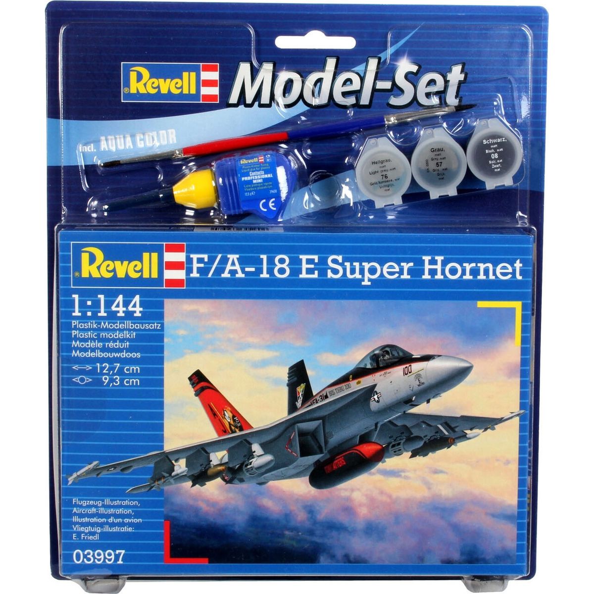 Revell - F/a-18e Super Hornet Fly Byggesæt Inkl. Maling - 1:114 - 63997